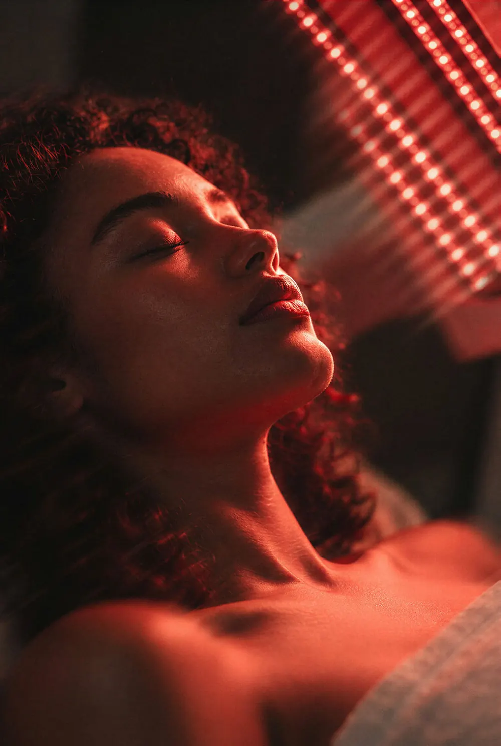Red light therapy recovery session